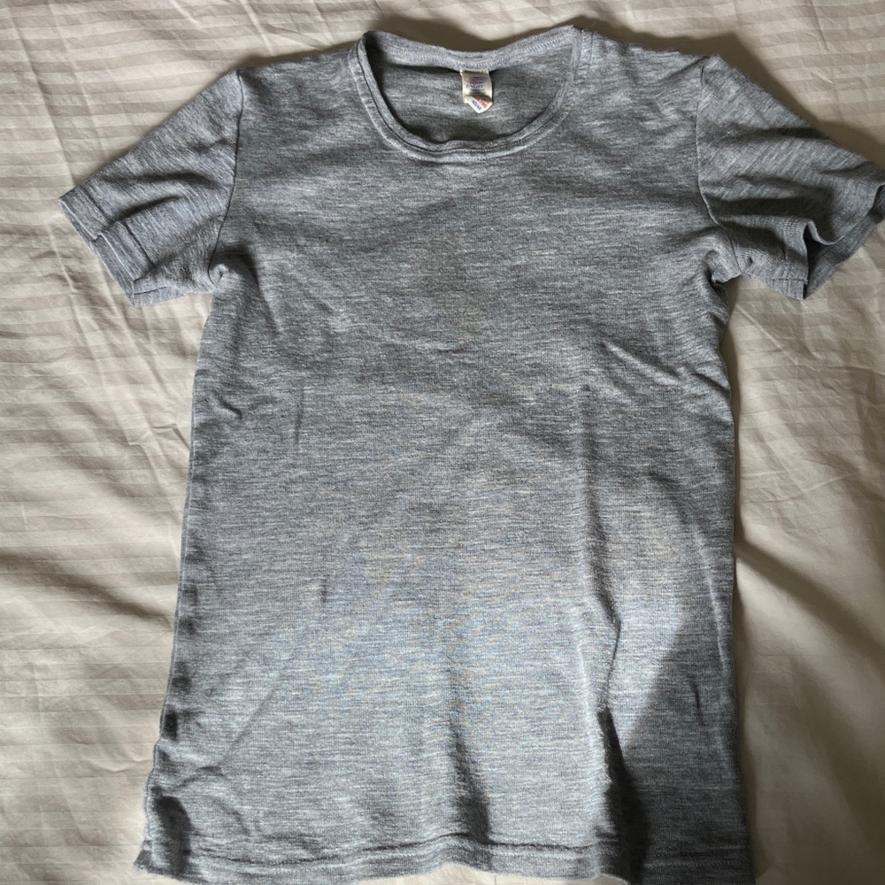 Wool-Silk Gray Men's Undershirt by Engel